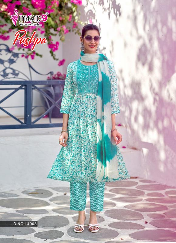 Mystic9 pushpa vol 14 ahmedabad kurti wholesale denim